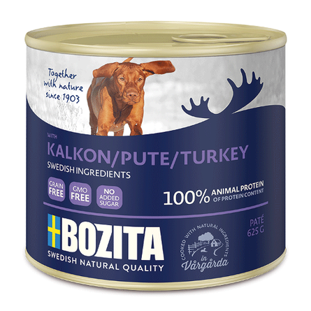 BOZITA Turkey Паштет для взрослых собак всех пород (с индейкой) – интернет-магазин Ле’Муррр