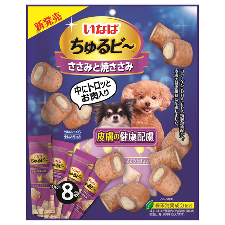 Inaba Churu Bee Запечённые трубочки для собак для здоровья кожи с куриным филе – интернет-магазин Ле’Муррр