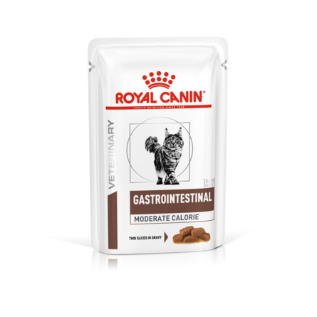 Royal Canin Gastro Intestinal Мoder.Сalorie Влажный лечебный корм для кошек при заболеваниях ЖКТ – интернет-магазин Ле’Муррр